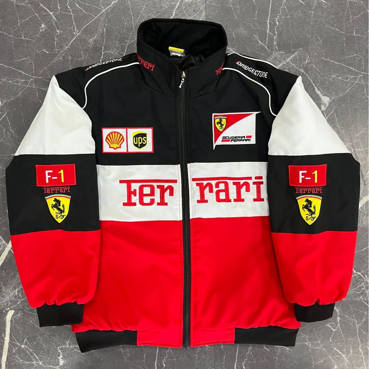 F1 racing suit embroidered jacket cross-border best-selling retro motorcycle riding suit baseball suit plus cotton jacket supports customization 4