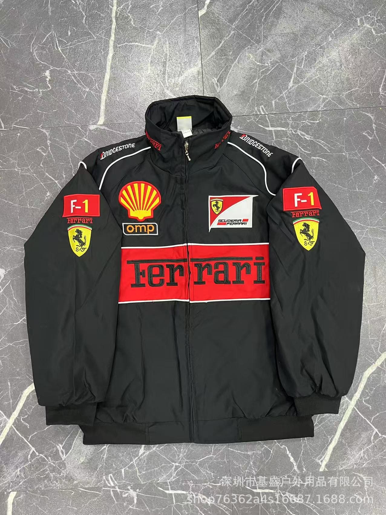 F1 racing suit embroidered jacket cross-border best-selling retro motorcycle riding suit baseball suit plus cotton jacket supports customization 8