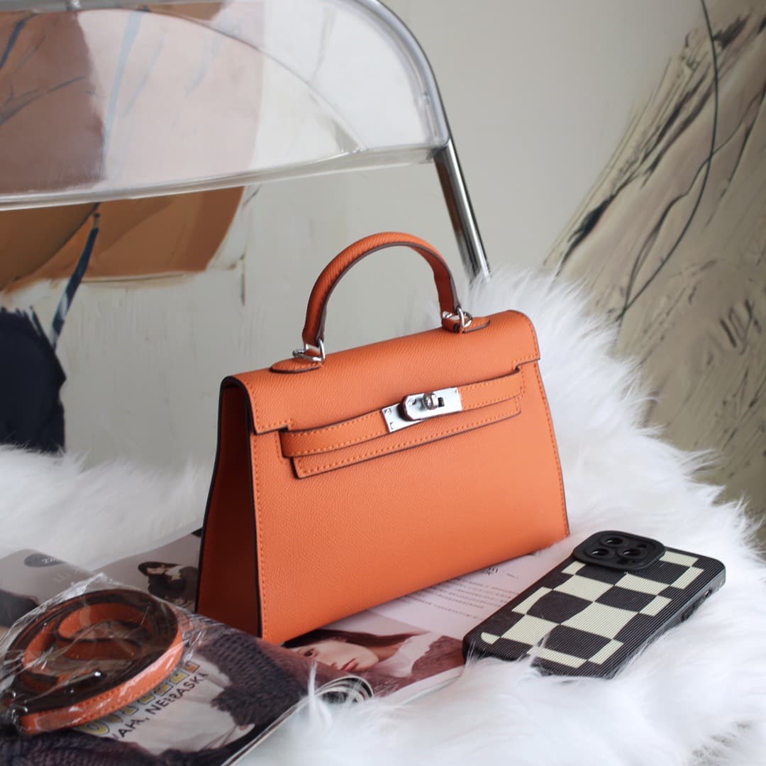 ln stock cross-border Amazon second generation Kelly bag women's handbag European and American light luxury fashion single shoulder crossbody bag 8