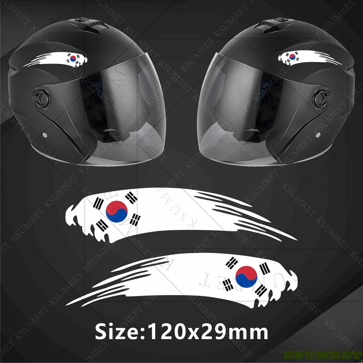 Motorcycle stickers are suitable for helmet decals, national flags, waterproof stickers, helmet modification accessories stickers 10