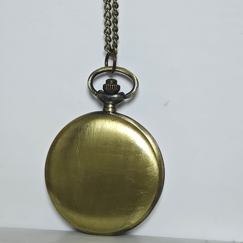 Simple Classic Flip Pocket Watch Male and Female Student Watch Necklace Flip Fashion Creative Quartz Watch Gift Souvenir 10