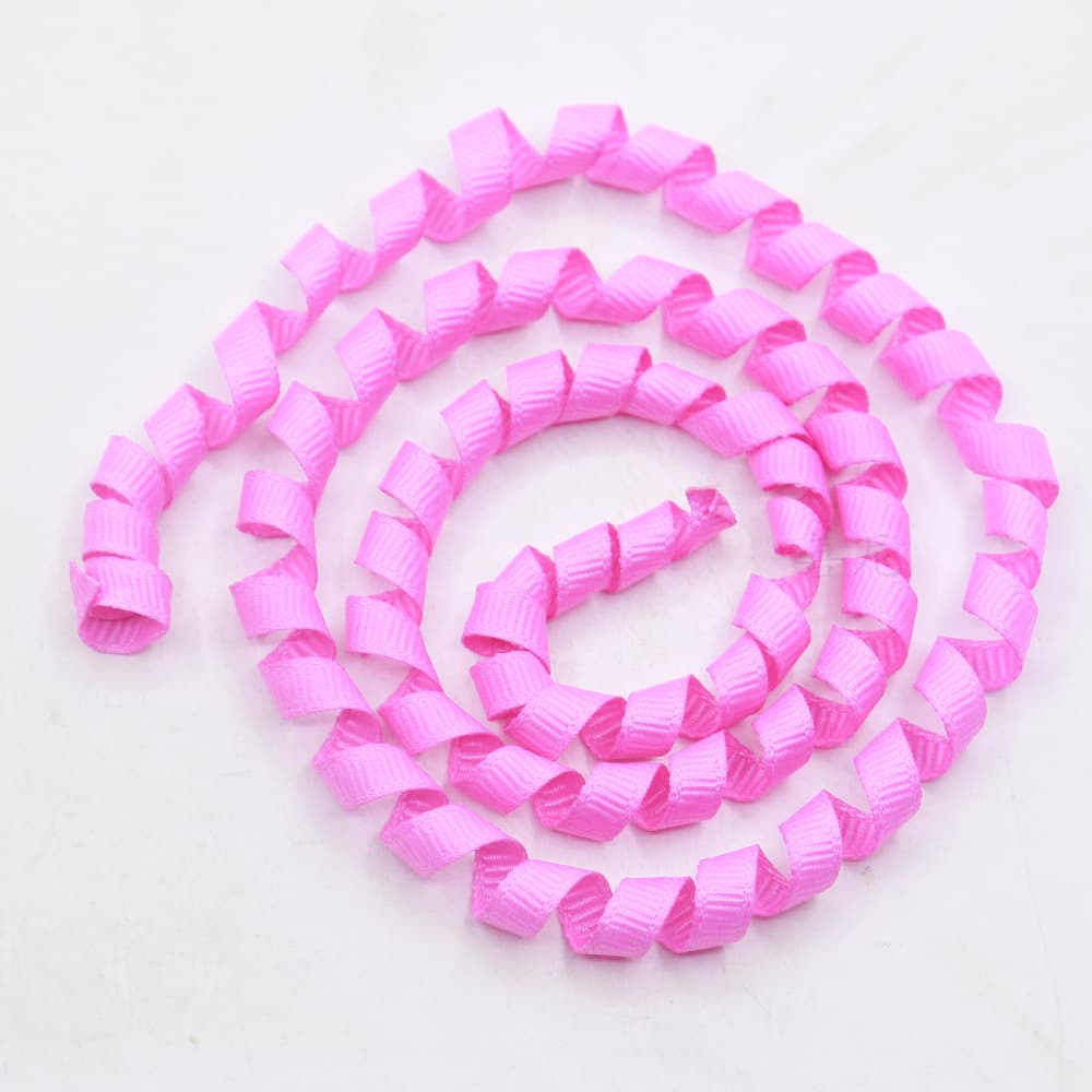 Cross-border hot sale 6mm rolled threaded ribbon toy sewing accessories gift box packaging diy production 10