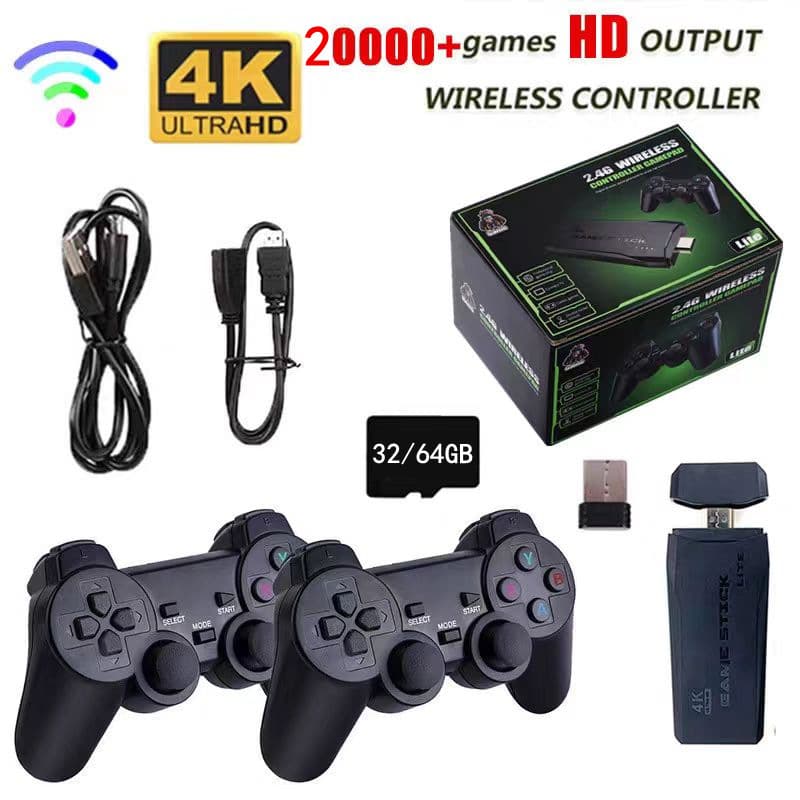 2024 Home TV Game Console HD Wireless Controller Joystick Two-player Battle Classic Nostalgic FC Arcade Retro 6