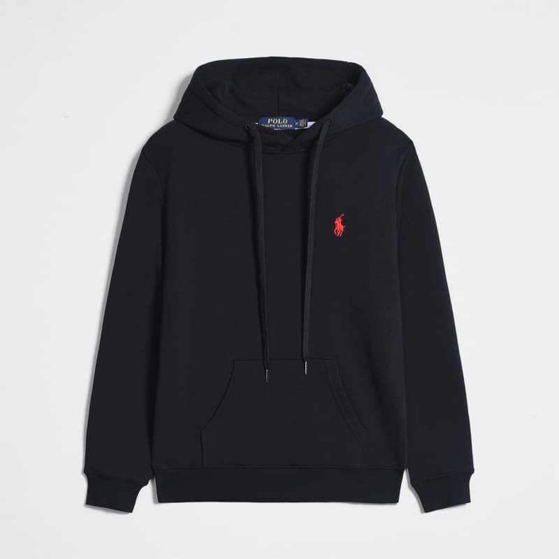 Spring and Autumn Thin Pony Hooded RL Cardigan Solid Color Sweater Embroidered Loose Polo Men's Polo Jacket Source 7