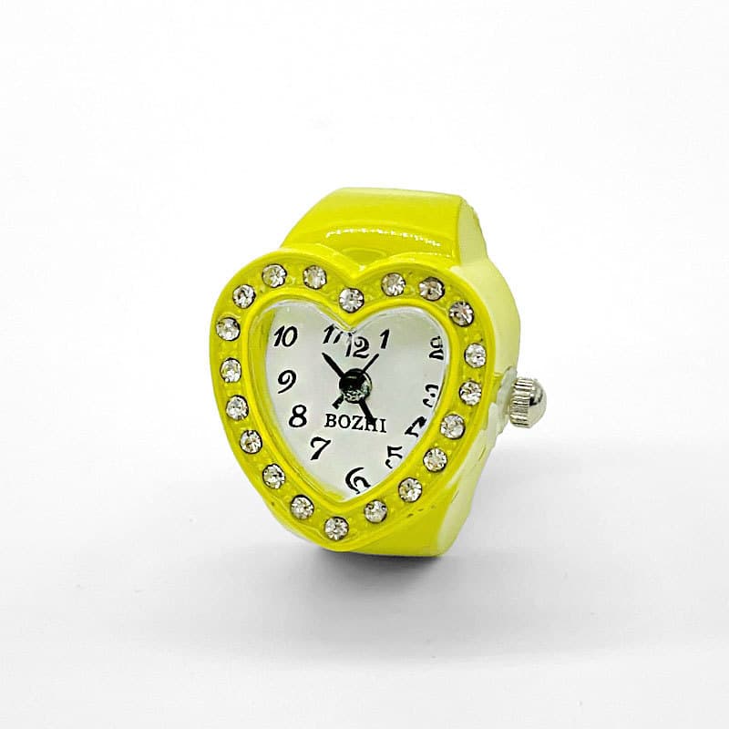 [Ring Watch] Korean style love with diamond trendy best-selling temperament female ring watch directly approved by cross-border foreign trade manufacturers 7