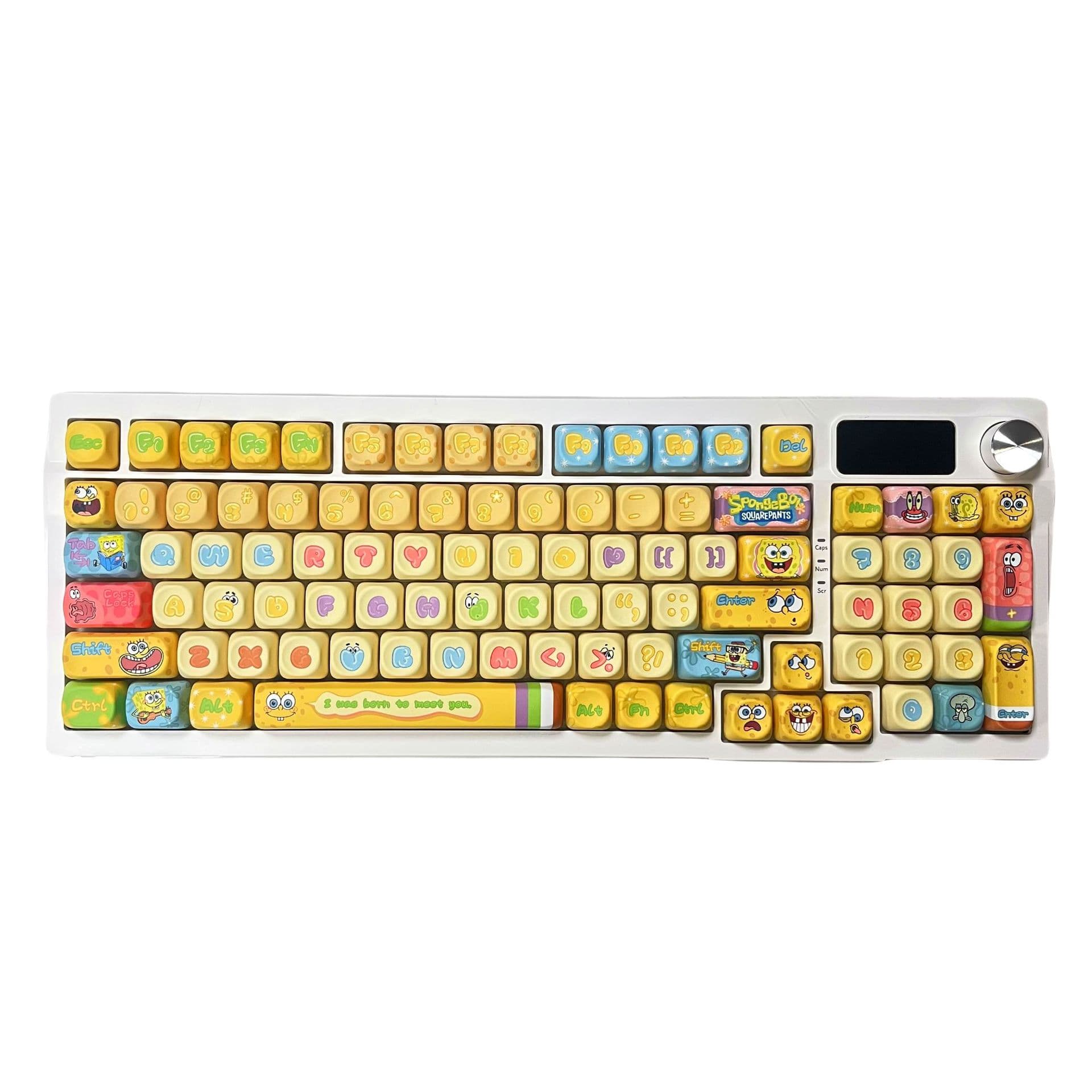 New SpongeBob SquarePants customized keycaps moa/original anime high-looking cute wired game computer accessories 6