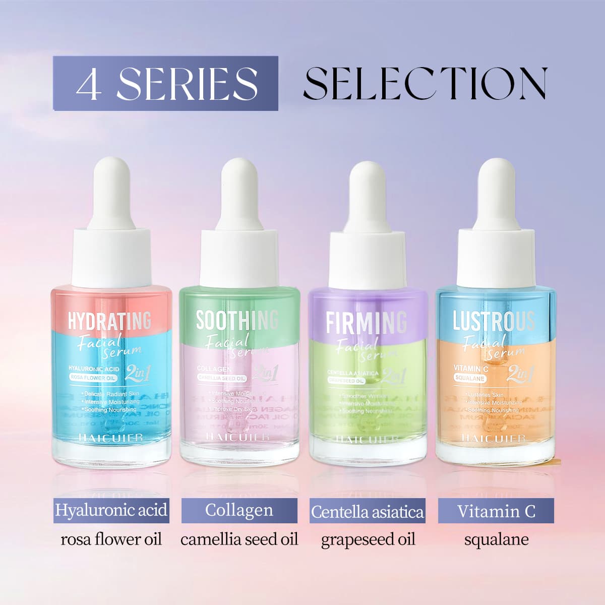 Cross-border Facial Skin Care Essence Hyaluronic Acid Collagen Centella Asiatica Vitamin C