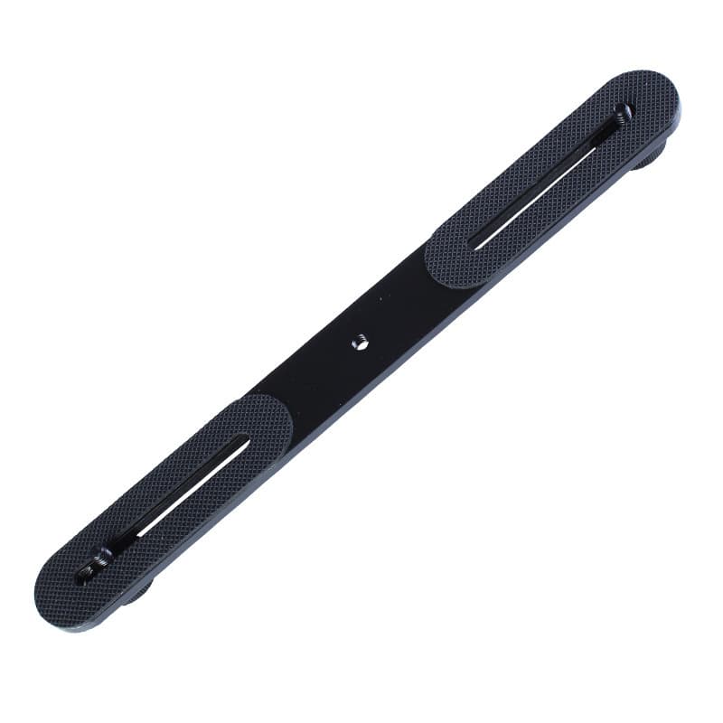 Mobile phone double-head bracket bracket crossbar one-word bracket metal flash tripod platform plate fill light stand 2