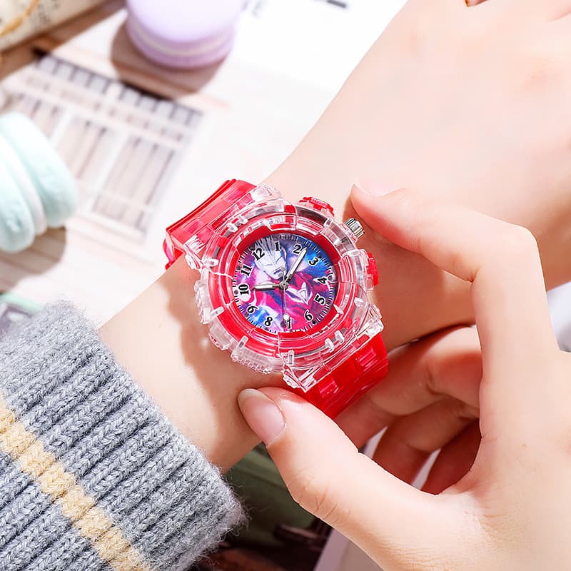 Ultraman luminous watch cartoon luminous children's watch led student sports electronic watch men's watch wholesale gift 5