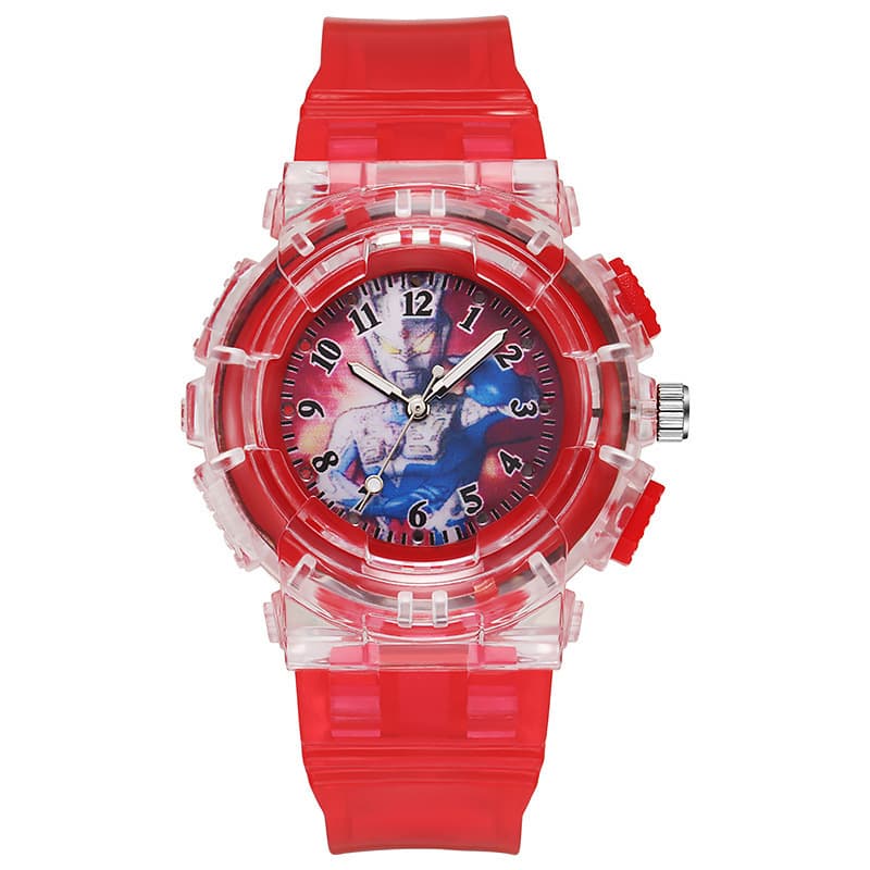 Ultraman luminous watch cartoon luminous children's watch led student sports electronic watch men's watch wholesale gift 7