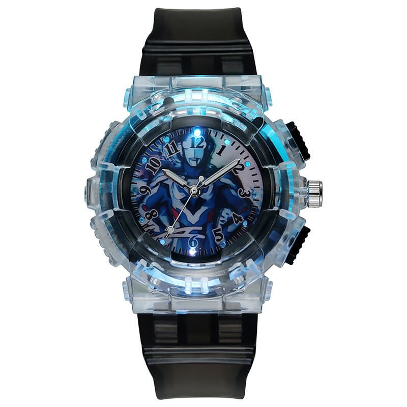 Ultraman luminous watch cartoon luminous children's watch led student sports electronic watch men's watch wholesale gift 9