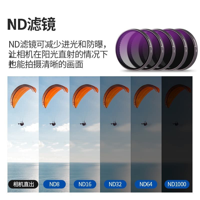 DJI 5pro/6/4 action camera filter accessories CPL glass NDUV quick release magnetic tempered film lens 4