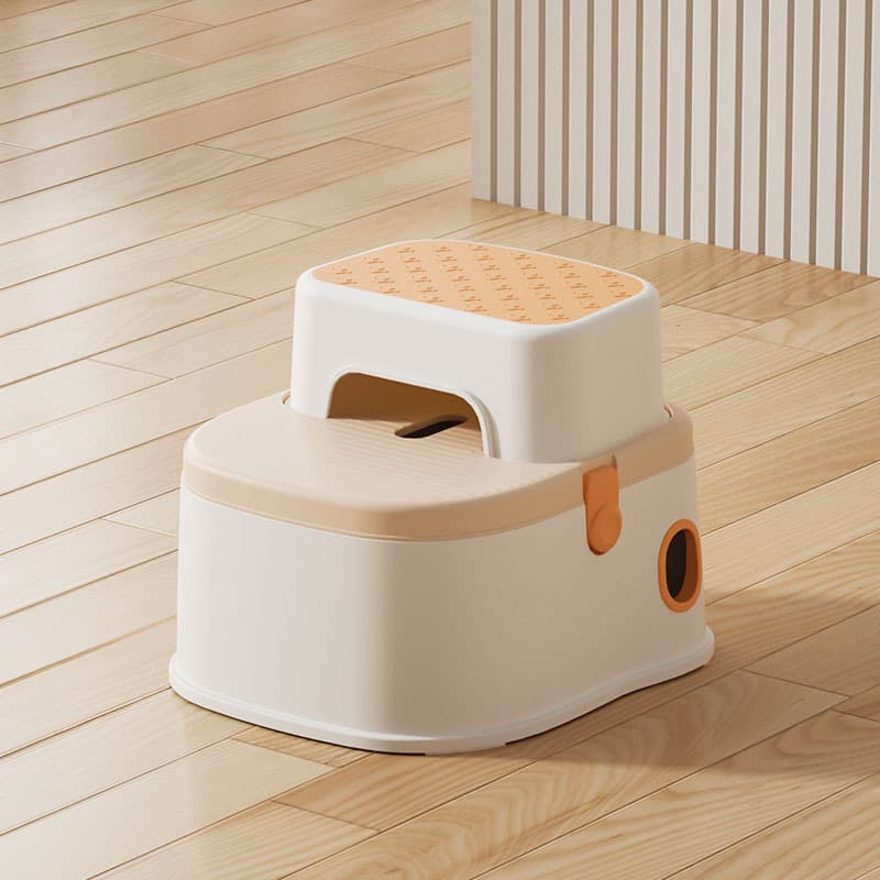 Three-in-one multifunctional children's toilet for boys and girls, splash-proof small toilet, infant and toddler toilet training footstool 8