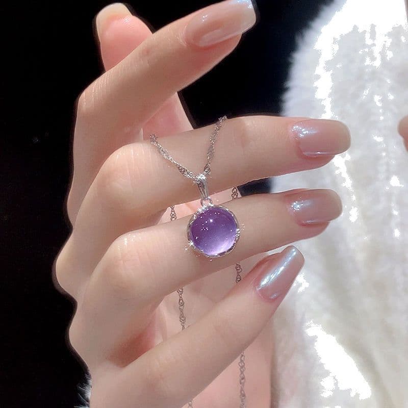 Korean style fashion geometric necklace for women ins cool style spliced ​​clavicle chain sweater chain light luxury niche 5