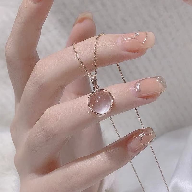 Korean style fashion geometric necklace for women ins cool style spliced ​​clavicle chain sweater chain light luxury niche 8