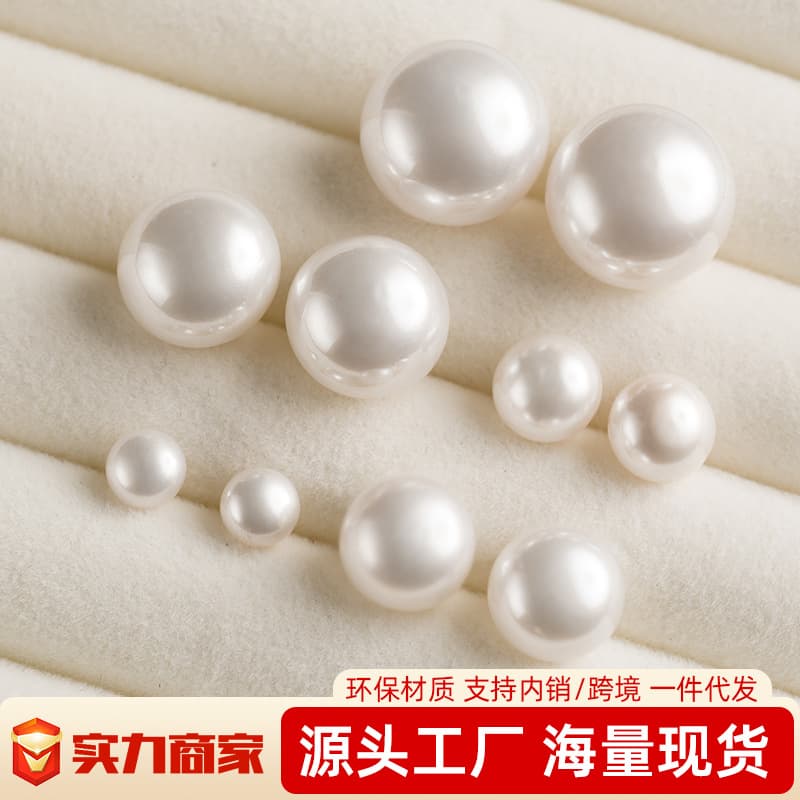 European and American cross-border jewelry, simple and elegant, large and small silver needle pearl bread stud earrings, style niche accessories wholesale 2
