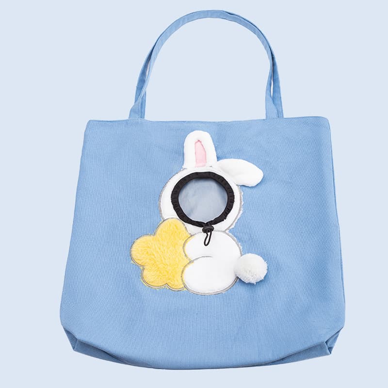 √Designed cat bag, cat outing bag, portable canvas hand-held shoulder bag, cat bag with exposed head for cats and dogs to go out 7