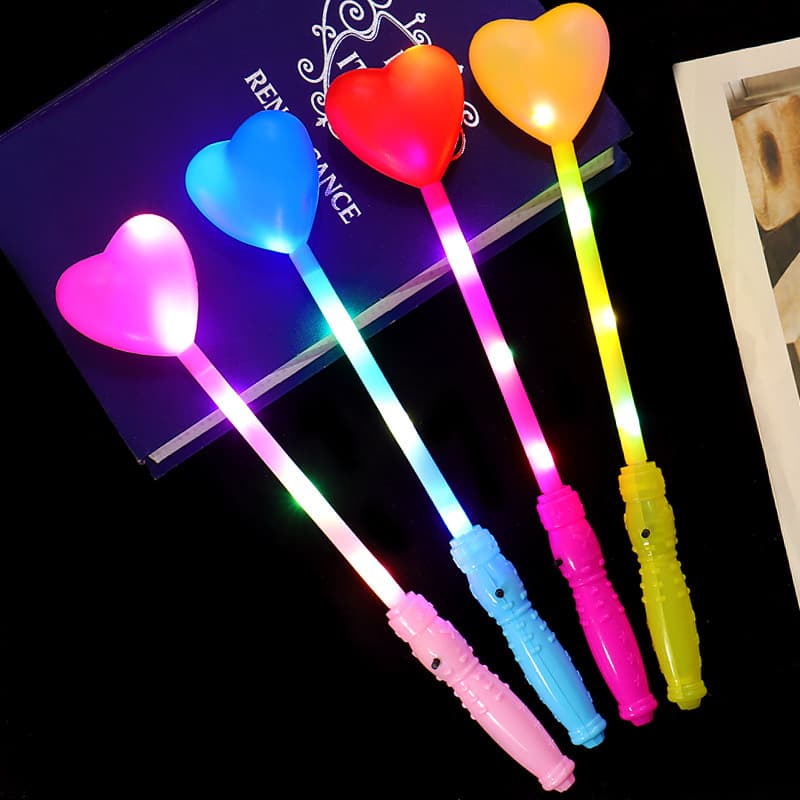 Kindergarten performance glow stick props for school graduation season yellow five-pointed star glow stick star flash fairy stick 3