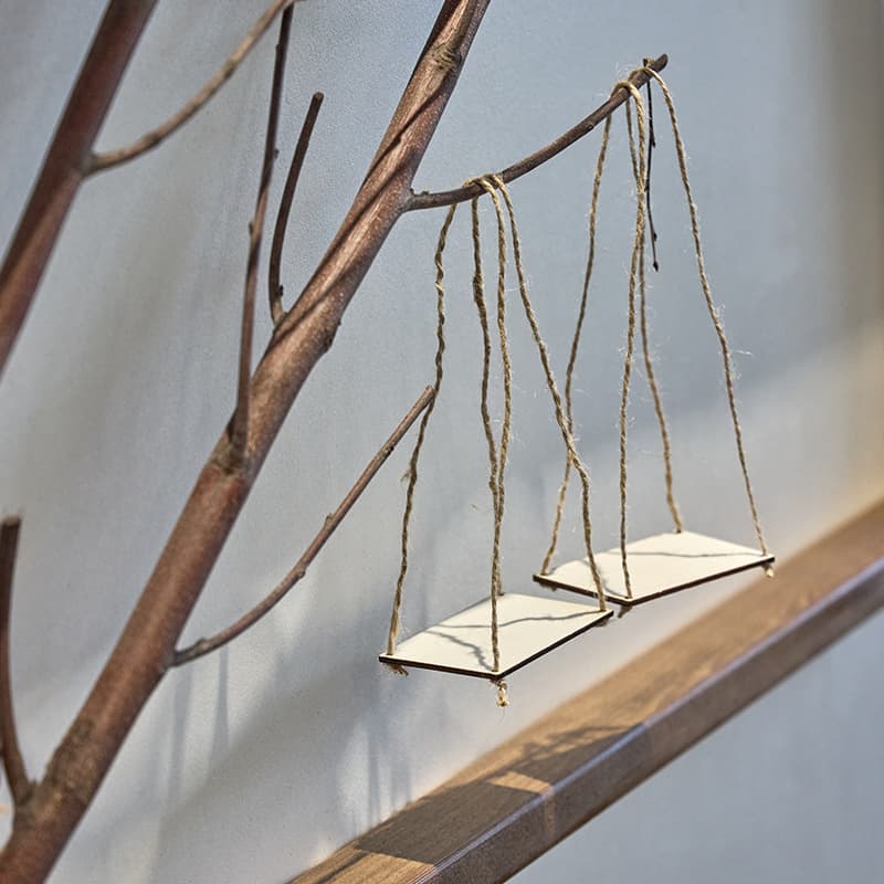 Small wooden swings, decorative flowers, flowerpot, pendant, Christmas decorations, DIY 4