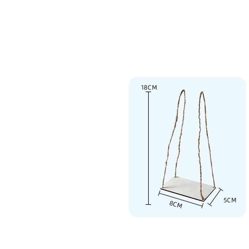 Small wooden swings, decorative flowers, flowerpot, pendant, Christmas decorations, DIY 5