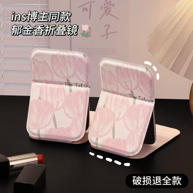 (Cross-border trading), handheld folding small table mirror 2
