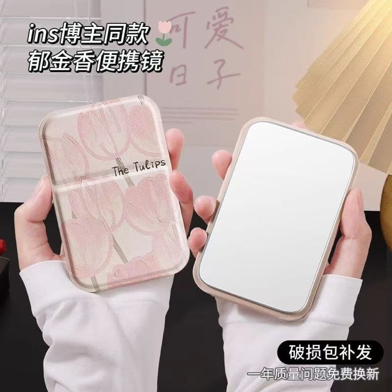 (Cross-border trading), handheld folding small table mirror 4
