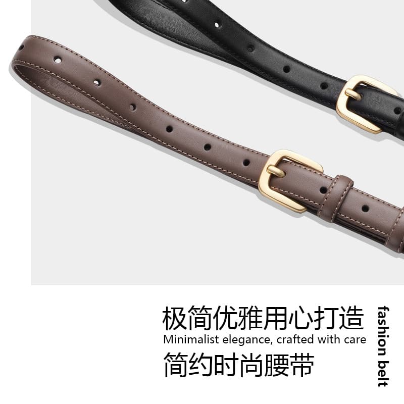 Universal belt, fashionable metal jeans, women's style, 2026 years, simple and elegant design 3