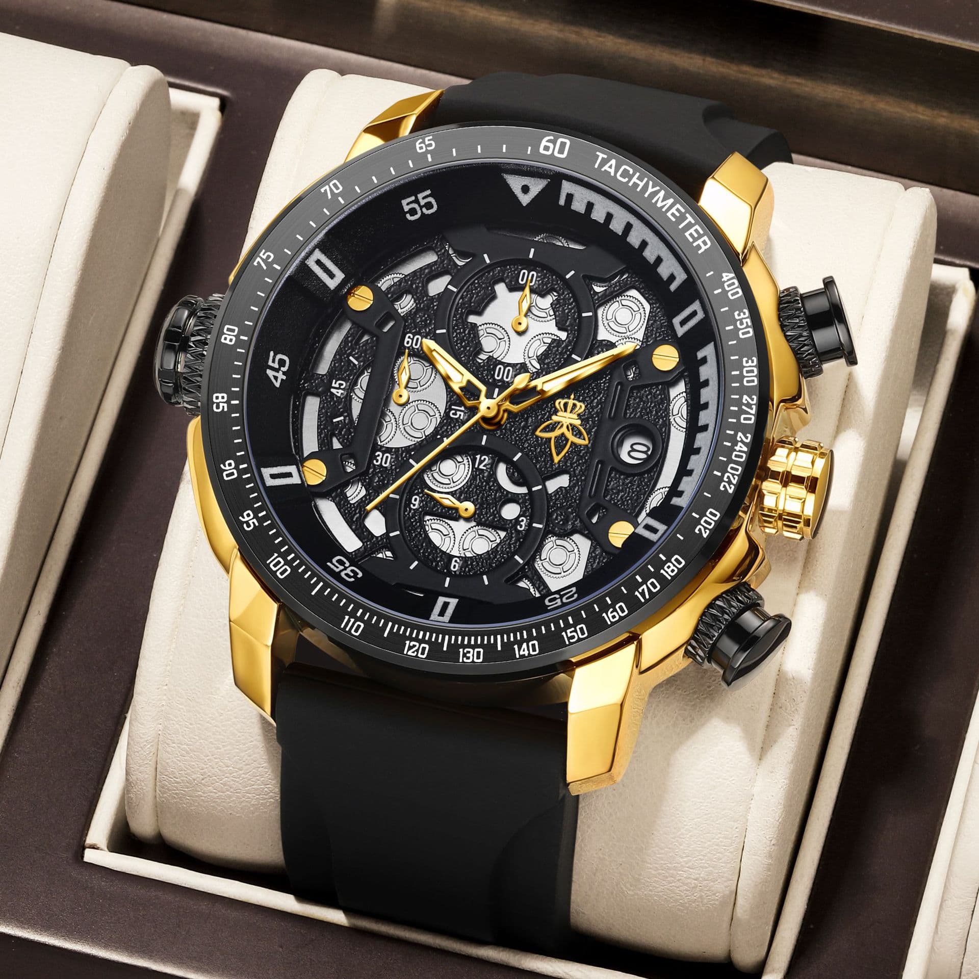 yalalusi Sports swiss watch, fashionable mechanical mechanical watch, fully automatic, European style 4