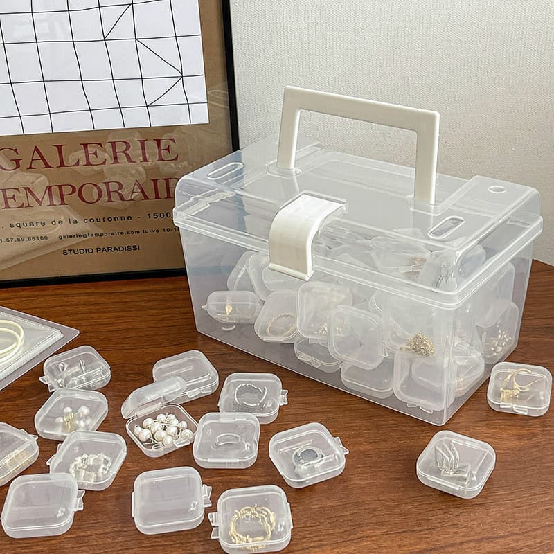 Earrings, storage box, small банка для хранения, ring, storage system, accessories, beads 3