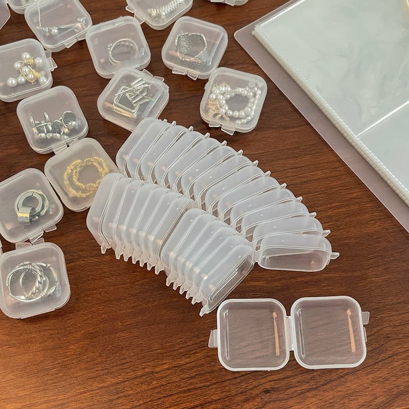 Earrings, storage box, small банка для хранения, ring, storage system, accessories, beads 4