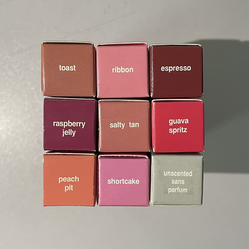Spot Rhode colored Raspberry Ribbon Toast ESPRESSO lip gloss lip glaze red 4