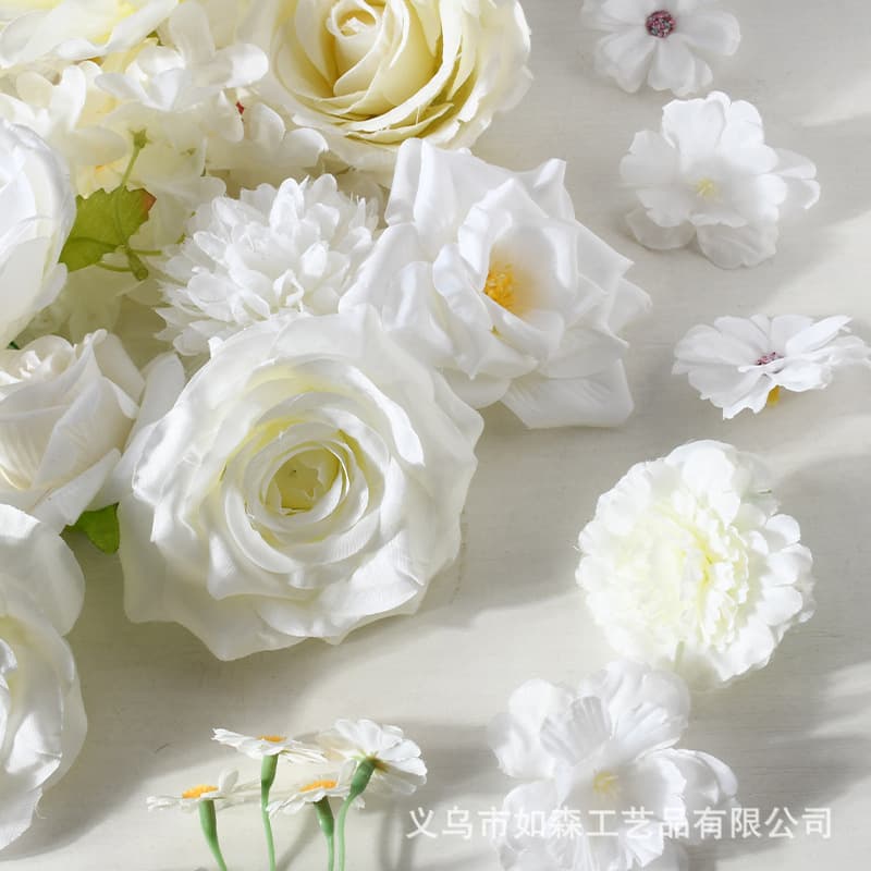 White hair accessory handmade, accessories, wide color palette, flowered, DIY 2