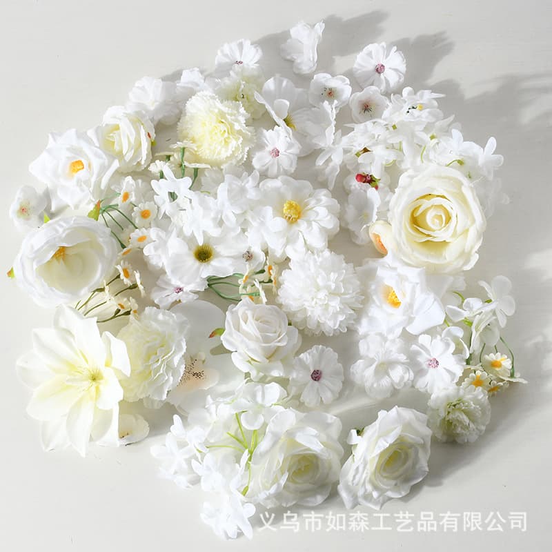 White hair accessory handmade, accessories, wide color palette, flowered, DIY 4