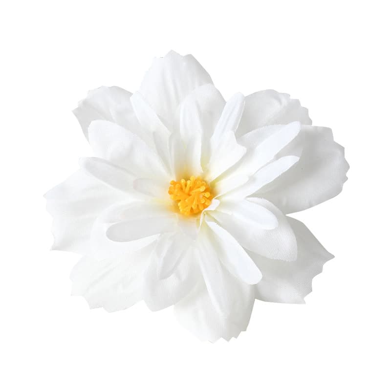White hair accessory handmade, accessories, wide color palette, flowered, DIY 5