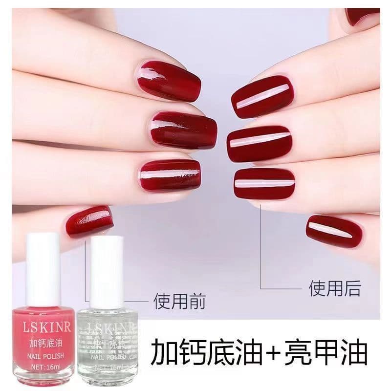 Transparent nail polish for manicure, base coat, gel polish, long-term effect, quick dry, no lamp dry 3