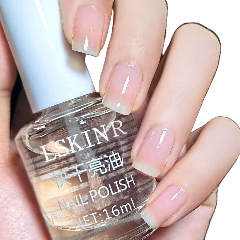 Transparent nail polish for manicure, base coat, gel polish, long-term effect, quick dry, no lamp dry 5
