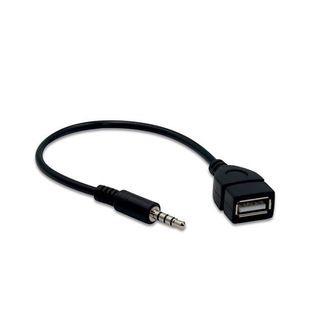 Car AUX audio cable 3.5mm to USB card reader mobile phone U disk car OTG audio cable car conversion cable 5