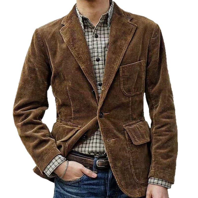 (Cross-border trading), men's autumn demi-season suit, corduroy tank top English style, set, (Physicals), British style 5