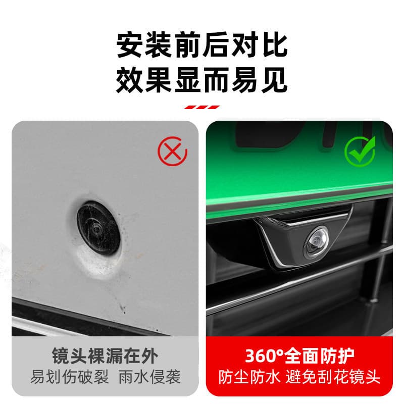 CCTV camera, nipple covers, lens, modified protecting mask with accessories for car 4