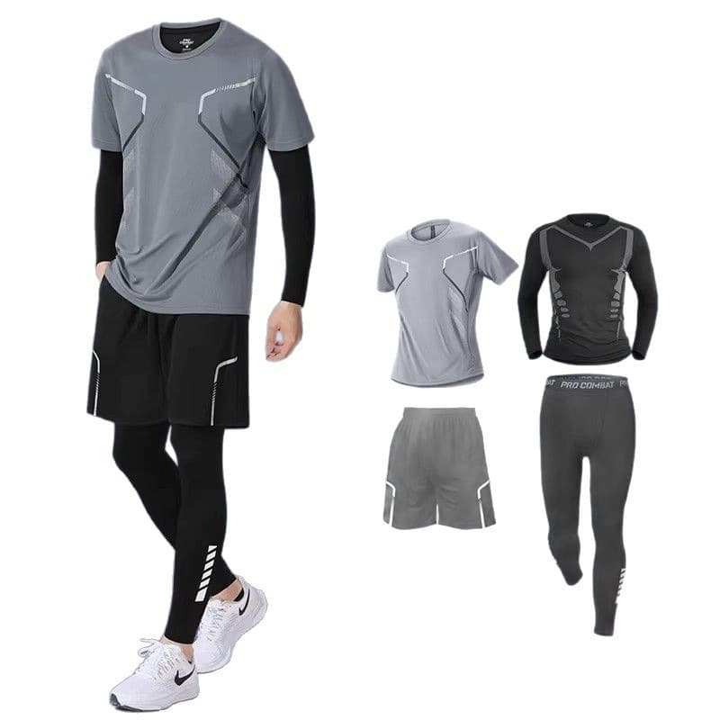 Summer set for gym, quick dry travel sports suit, overall for badminton for training, for running, tight 5