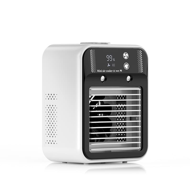 Cross-border cooling fan refrigeration spray humidification electric fan USB charging portable mobile mini air conditioner dormitory office 5