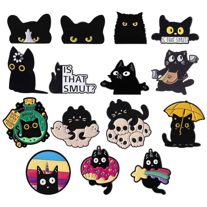 Brooch, cartoon set, universal accessory, nail decoration, badge