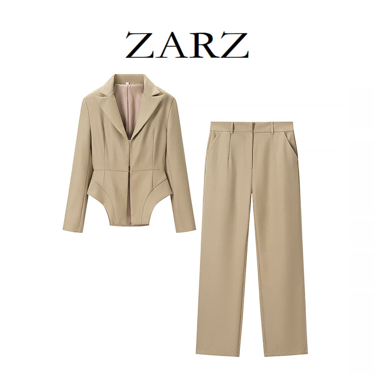 Universal fashionable overall, trousers, set, European style, city style, western style