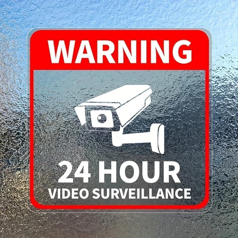 Monitor, high quality sticker, safe CCTV camera