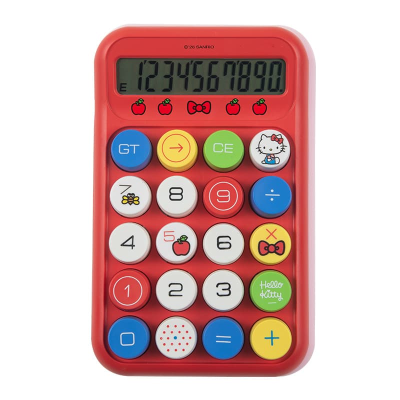 Red dopamine calculator, gradient high-looking ins style computer, cute small student arithmetic computer 5