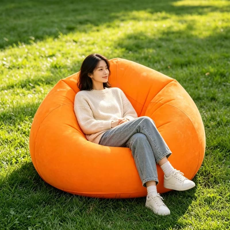 Inflatable travel foldable spherical sofa, new collection 3