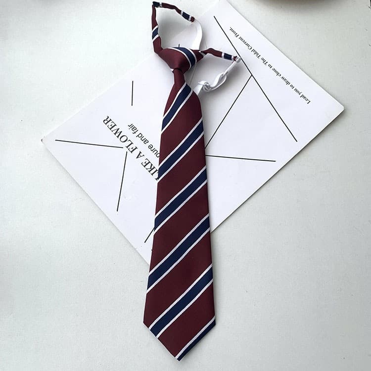 Japanese accessories, uniform, burgundy bow tie, JK style (Japanese school style) 4