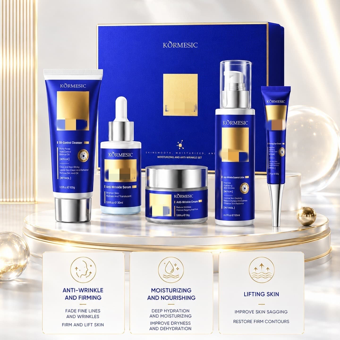 KORMESIC (Cross-border trading), (Wholesale), moisturizing set for face 2