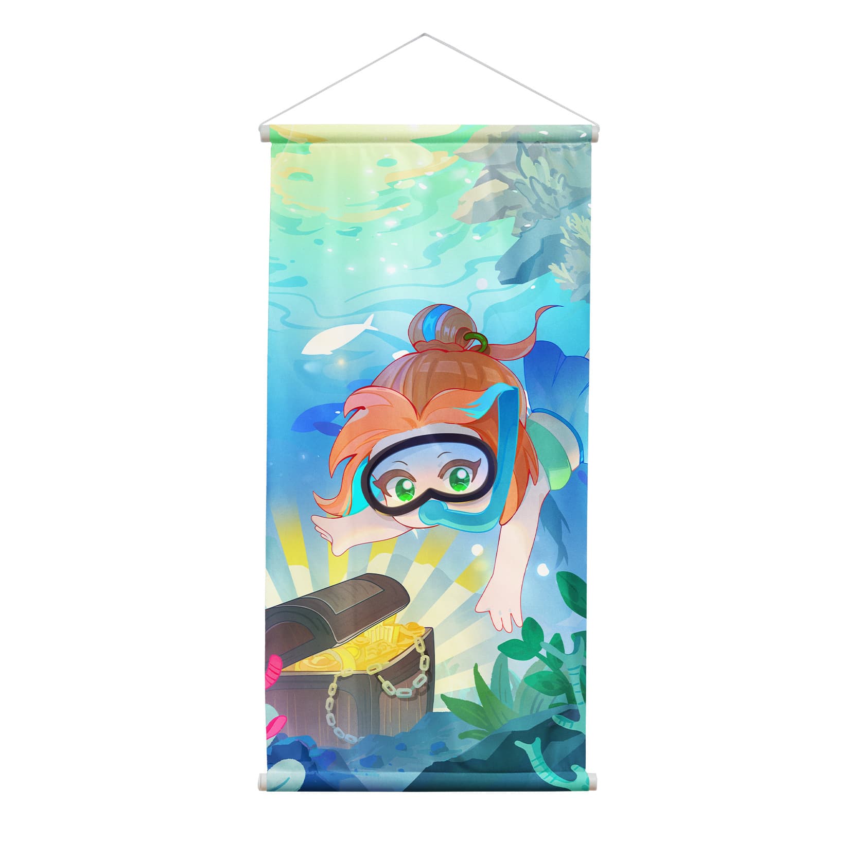Anime Game Scroll Wall Poster Home Decor 5