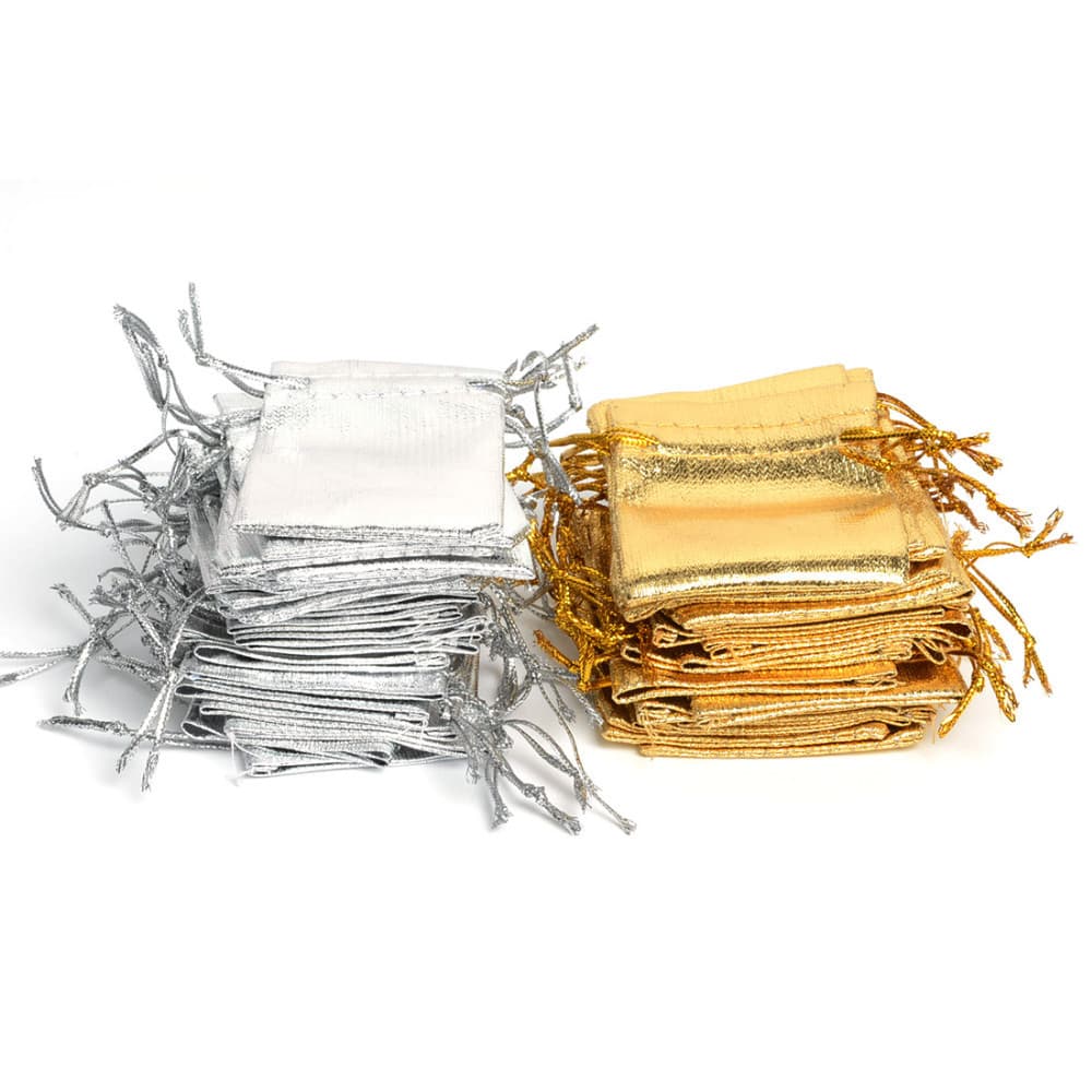 Jewelry storage bag, pack, cloth bag, gold and silver, Birthday gift 5